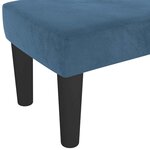 vidaXL Banc Bleu foncé 100x30x30 cm Velours