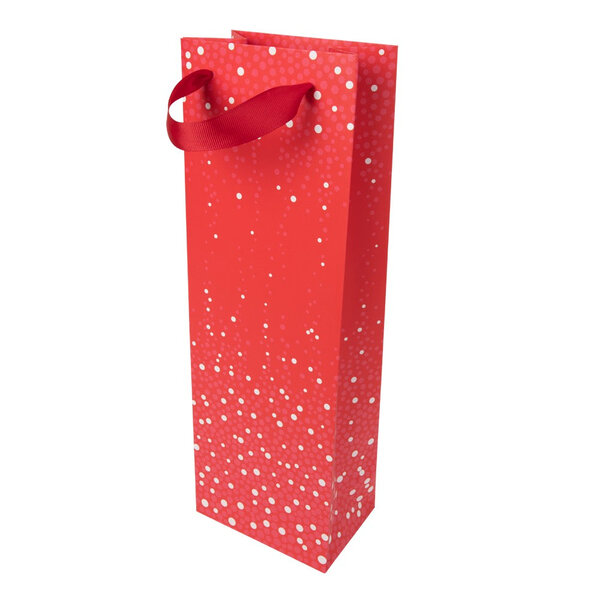 Sac Cadeau Bouteille Bulles Rouges - Draeger paris