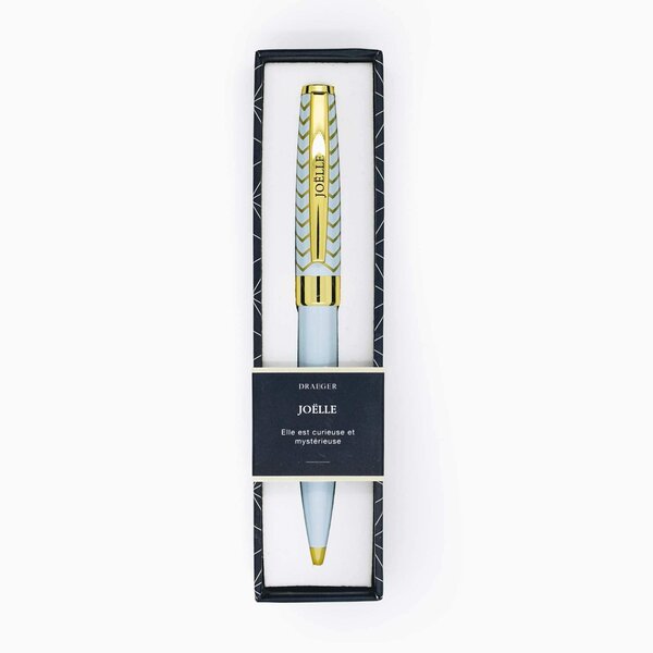 Stylo personnalisé prénom de femme au choix - Pastel Chic - Joëlle - Draeger