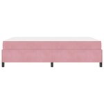 vidaXL Cadre de lit avec matelas Rose et blanc 140 x 200 cm Velours
