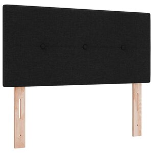 vidaXL Tête de lit avec tête de lit Noir 80 cm tissu