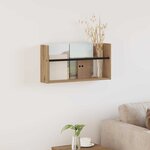 vidaXL Étagère à magazines Chêne artisanal 60 x 12 x 30 cm