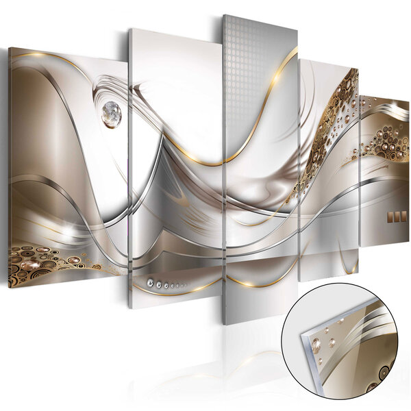 Tableau sur verre acrylique - golden flight [glass] l x h en cm 200x100