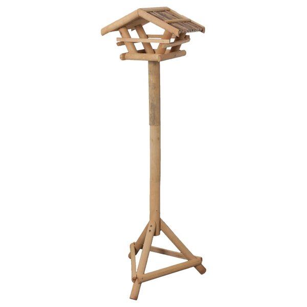 FLAMINGO Mangeoire à oiseaux et support Lucar 38x28x125 cm Naturel