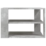 vidaXL Table basse gris béton 59 5x59 5x40 cm bois d'ingénierie