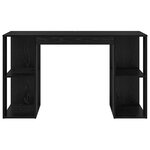 vidaXL Bureau avec Rangement Chêne noir 130 x 50 5 x 75 cm