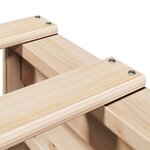 vidaXL Cadre de lit sans matelas 75x190 cm bois de pin massif