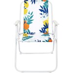 Chaise de jardin pliante an acier et tissu rio