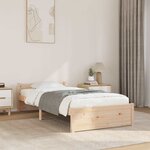 vidaXL Cadre de lit sans matelas bois massif 90x200 cm