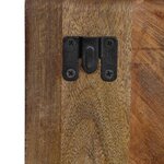 vidaXL Table de chevet multicolore 50x27x50 cm bois de récupération