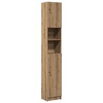 vidaXL Meuble de salle de bain Chêne artisanal 32x25 5x190 cm Bois d'ingénierie