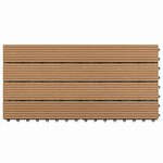 vidaXL Carreau de terrasse 6 pc Marron 60 x 30 cm WPC