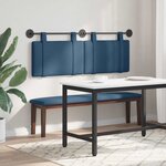 vidaXL Tête de lit suspendue Bleu Tissu
