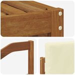 vidaXL Ensembles de canapés avec coussin 8 Pièces Naturel et Crème