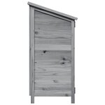 vidaXL Abri de jardin Gris 106 x 56 x 113 5 cm Bois de Sapin Massif
