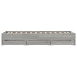 vidaXL Cadre de lit et tiroirs sonoma gris 90x200 cm bois d'ingénierie