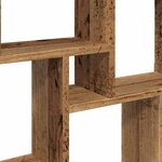 vidaXL Étagère murale en forme de cube vieux bois 90x15x119 5 cm