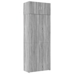 vidaXL Armoire de rangement sonoma gris 80x42 5x225 cm