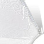 vidaXL Tente de camping 200x120x130 cm Fibre de verre Blanc