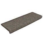 vidaXL Tapis d'escalier autocollants 30 Pièces 65x21x4 cm gris et beige