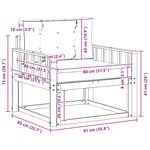 vidaXL Sofa de milieu extérieur Polyester Blanc