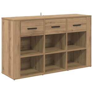 vidaXL Buffet Chêne artisanal 100 x 30 x 59 5 cm Bois d'ingénierie