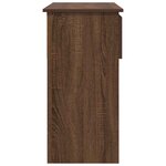 vidaXL Table console avec tiroirs chêne marron 85 5x38 5x74 5 cm