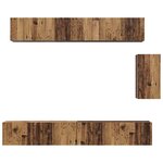 vidaXL Ensemble meuble TV 6 Pièces Bois Ancien Bois d'ingénierie