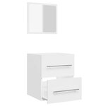 vidaXL Armoire de salle de bain avec miroir Blanc 41x38 5x48 cm