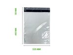 10 Enveloppes plastique opaques 80 microns n°4 - 335x410mm