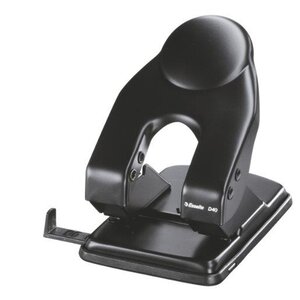 D40 Perforateur 2 trous 40 feuilles Noir ESSELTE