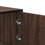 vidaXL Buffet haut chêne marron 68x35x106 5 cm bois ingénierie métal