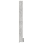 vidaXL Armoire à CD Gris béton 102x23x177 5 cm Bois d'ingénierie