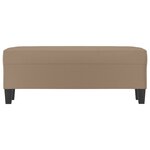 Banc banquette 100 x 35 x 41 cm synthétique beige 02_0010562