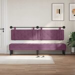 vidaXL Tête de lit suspendue Pourpre Velours