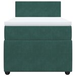 vidaXL Sommier à lattes de lit avec matelas Vert foncé 90x200 cm