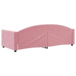 vidaXL Lit de repos sans matelas rose 90x200 cm velours