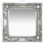 vidaXL Miroir mural style baroque 40x40 cm Argenté