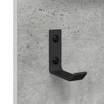 vidaXL Porte-manteau mural avec étagère Gris béton 90 x 10 x 50 cm