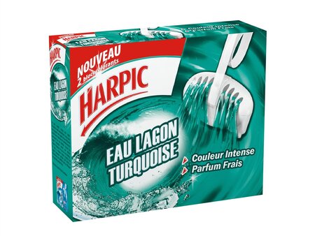 Bloc WC Eau Lagon Turquoise - 2 Blocs HARPIC