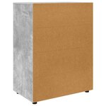 vidaXL Armoires de rangement 2 Pièces Gris béton 80 x 48 x 105 cm