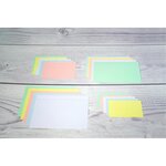 Paquet 100 Fiches Sous Film - Bristol Ligné Non Perforé 148x210mm - Vert - X 10 - Exacompta
