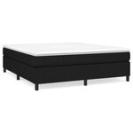vidaXL Cadre de lit sans matelas noir 180x200 cm tissu