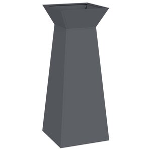 vidaXL Jardinière à pilier Anthracite 40 x 40 x 100 cm