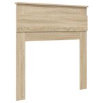vidaXL Tête de lit Chêne Sonoma 75 cm Bois d'ingénierie