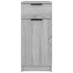 Armoire de bureau minimaliste rangement polyvalent 33 5 x 50 x 75 cm en bois d'ingénierie gris 02_0048310