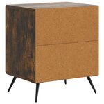 vidaXL Cabinet de chevet Chêne fumé 43 x 34 5 x 50 cm