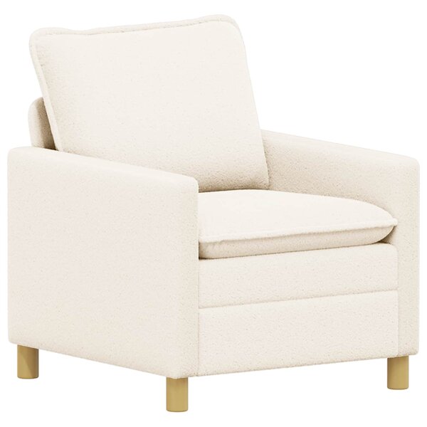 vidaXL Canapé Crème 76 x 81 x 87 5 cm Tissu