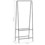 vidaXL Portant 59 x 35 x 150 cm Noir