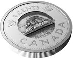 Pièce de monnaie en Argent 5 Cents g 110.66 Millésime 2025 MULTILAYERED BEAVER